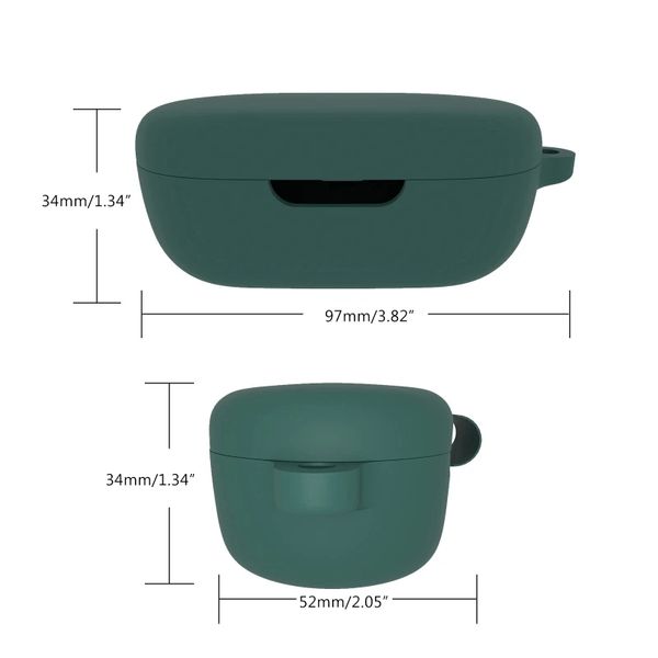 Чохол-накладка DK Silicone Candy Friendly з карабіном для JBL Quantum TWS (green) 017494-071 фото