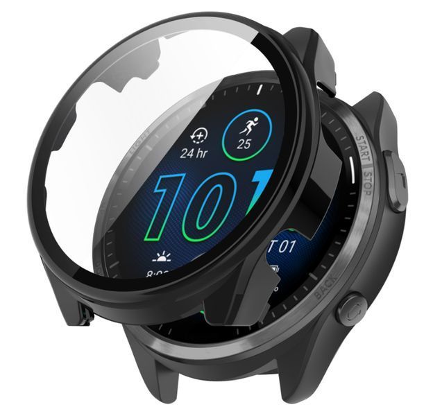 Чохол-накладка 2 шт CDK для Garmin Frenner 965 | Пластик Gloss Скло Full Cover (016320) (black) 022791-124 фото