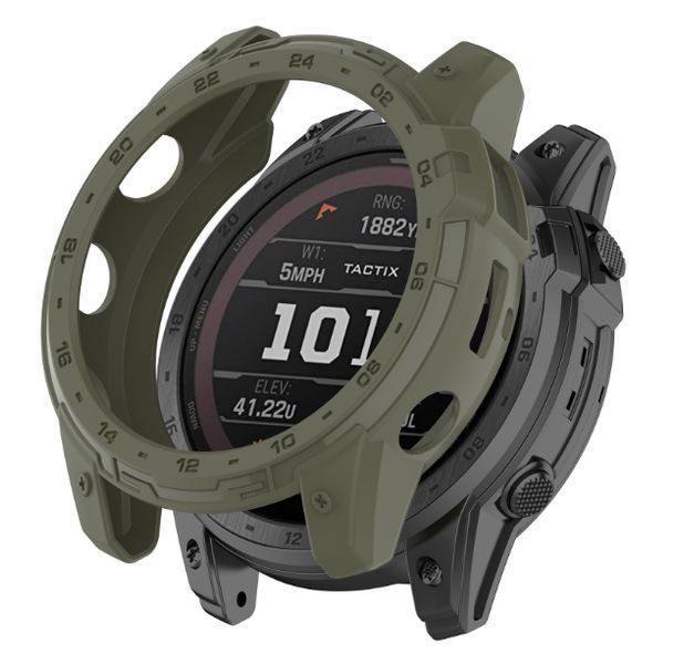 Чехол-бампер 2шт CDK для Garmin Tactix 7 | Силикон Outlines (015830) (green) 022795-133 фото