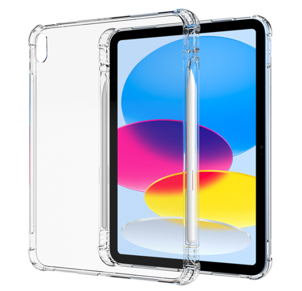 Чехол-накладка DK Silicone Corner Air Bag Стилус для Apple iPad 10.9" 10gen 2022 (A2696 / A2757) (clear) 015527-003 фото