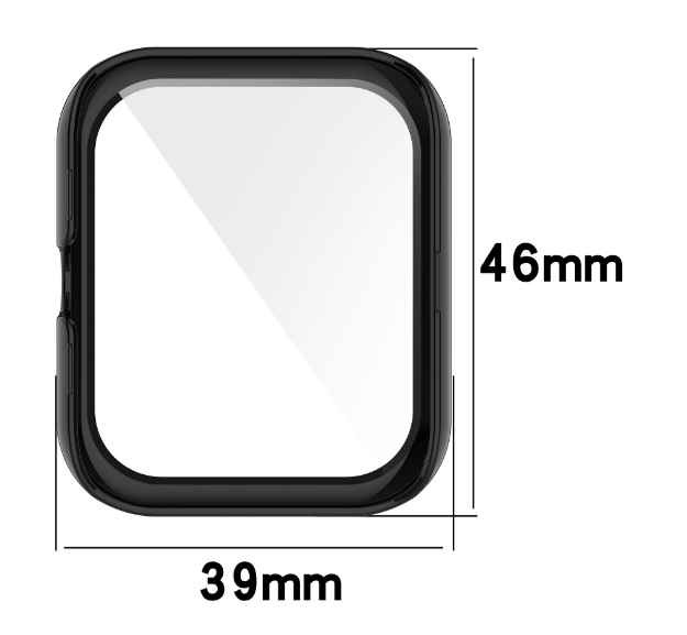 Чехол-накладка DK Пластик Gloss Glass Full Cover для Xiaomi Amazfit Bip 3 / 3 Pro (black) 015078-124 фото
