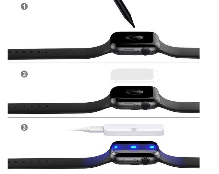 Захисне скло 2 шт CDK для Apple Watch 46 mm (Series 10) UV Curved (019500) (clear) 019590-936 фото