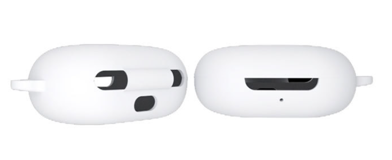 Чехол-накладка DK Silicone Candy Friendly с карабином для Oppo Enco W11 / W12 (white) 013148-066 фото