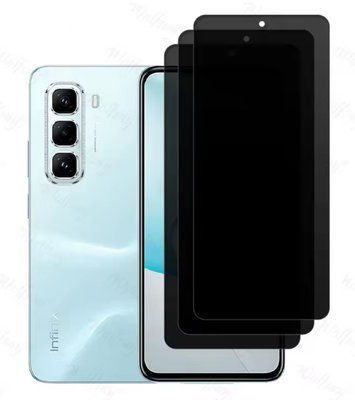 Захисне скло 3 шт CDK для Infinix Hot 50 4G | 3D Антишпион Full Glue (022489) (black) 022606-062 фото
