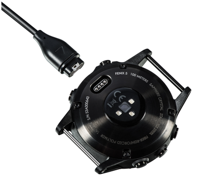 Зарядний пристрій DK кабель (1m) USB для Garmin Fenix 5S (011446) (black) 014446-124 фото