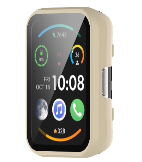 Чохол для Huawei Watch Fit 2 (Ivory) Пластик Gloss Скло Full Cover для Huawei 014814-008 фото