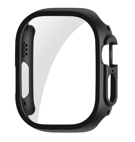 Чехол-накладка DK Пластик Soft-Touch Glass Full Cover для Apple Watch 49mm (black) 015073-124 фото