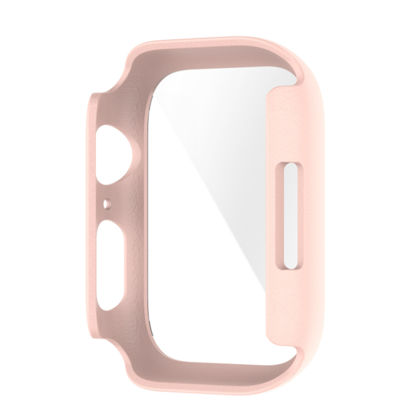 Чехол-накладка DK Пластик Soft-Touch Glass Full Cover для Apple Watch 45mm (pink) 013559-373 фото