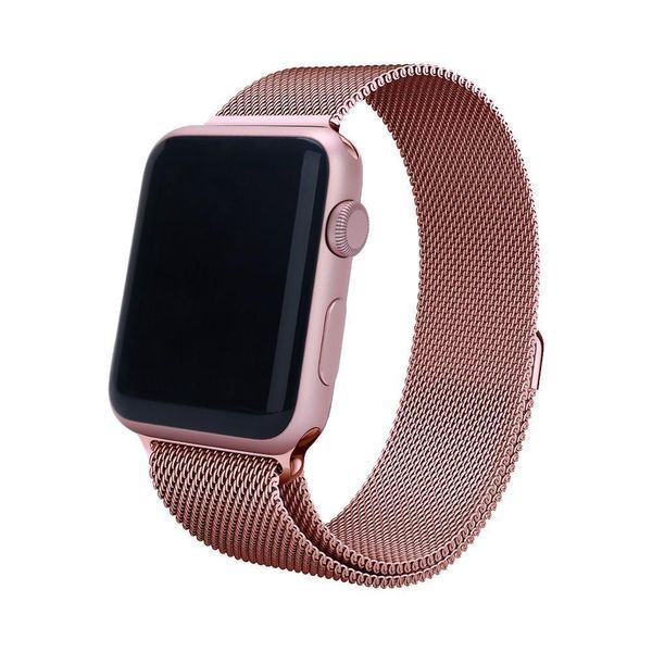 Ремінець CDK для Apple Watch 46 mm (Series 10) | Метал Milanese Loop (05527) (pink rose) 018069-328 фото
