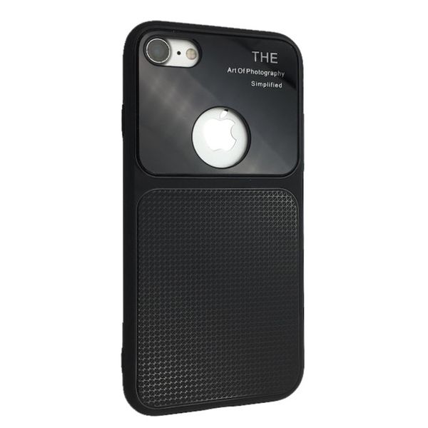 Чехол-накладка DK силикон стекло Totu Arte Geometry для Apple iPhone 7 / 8 (black) 07702-722 фото