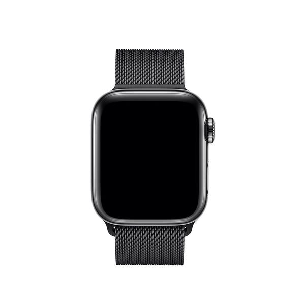 Ремінець метал Milanese Loop для Apple Watch 42 / 44 / 45 / 49mm (black) 05527-722 фото