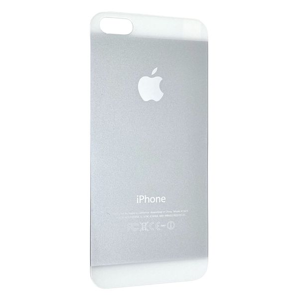 Защитное стекло DK-Case для Apple iPhone 5 / 5S / SE глянец back (silver) 00824 фото