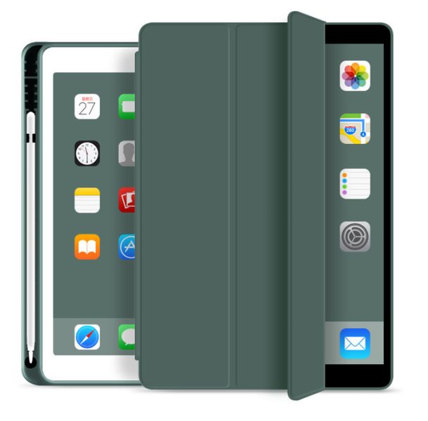 Чехол-книжка CDK Эко-кожа силикон Smart Case Слот под Стилус для Apple iPad 10.2" 9gen 2021 (011189) (green) 013745-573 фото