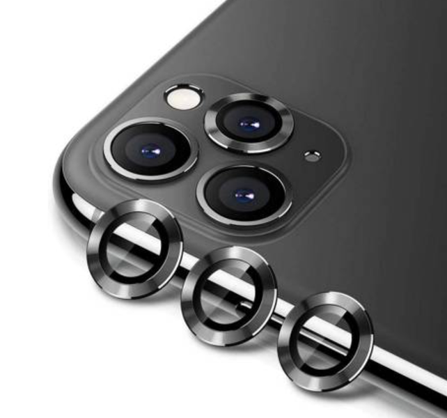 Защитное стекло на камеру DK Lens Metal Ring Eagle Eye для Apple iPhone 11 Pro Max (015724) (black) 015724-062 фото