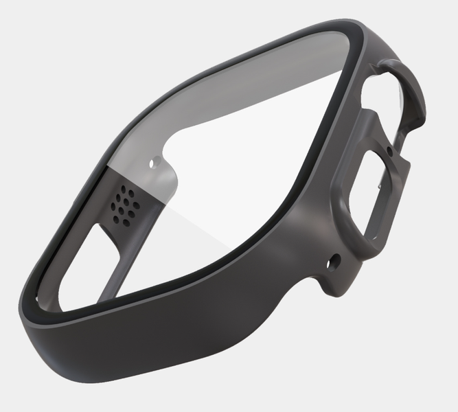 Чехол-накладка DK Пластик Soft-Touch Glass Full Cover для Apple Watch 49mm (black) 015073-124 фото