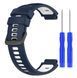 Ремешок CDK для Garmin Approach S5 | Silicone Double Color Sport Band Classic (022055) (blue / white) 022261-064 фото 1