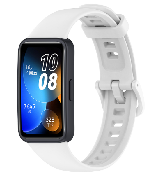 Ремінець DK Silicone Sport Band Classic для Huawei Band 8 (white) 016235-127 фото