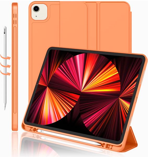 Чохол-книжка CDK шкіра силікон Smart Cover Слот Стилус для Apple iPad Pro 12.9" 3gen 2018 (011191) (orange) 014763-058 фото