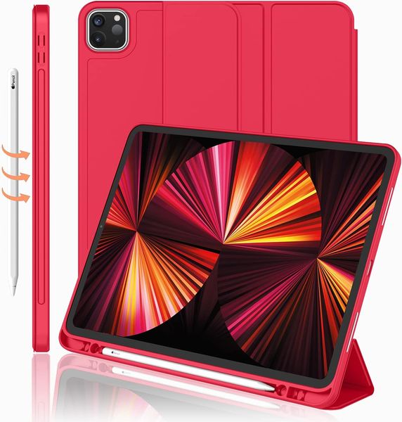 Чехол-книжка DK Эко-кожа силикон Smart Case Слот под Стилус для Apple iPad Pro 11" 2gen 2020(011190) (red) 011190-082 фото