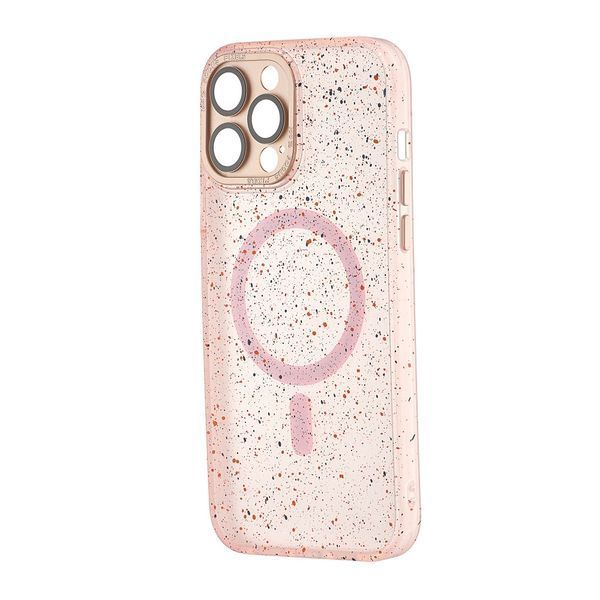Чехол-накладка DK для Apple iPhone 14 Pro Max | MagSafe Composite Matte Splash (pink) 018494-106 фото