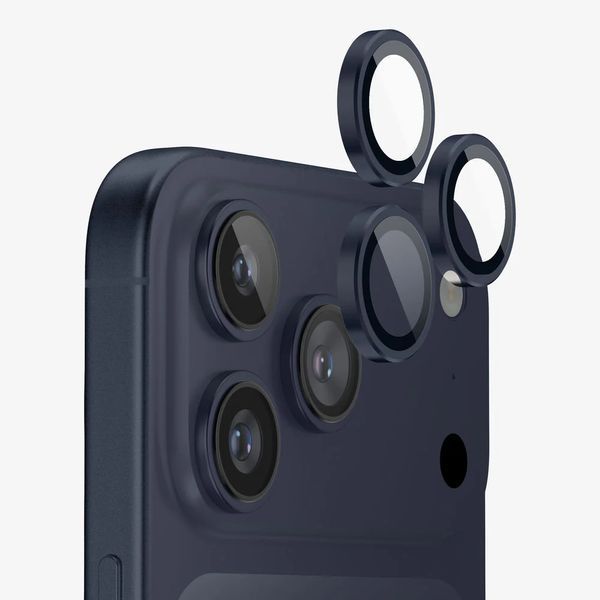 Захисне скло 2 шт CDK для Apple iPhone 17 Pro Max | на камеру Lens Metal Ring Eagle Eye (023233) (deep blue) 023268-122 фото
