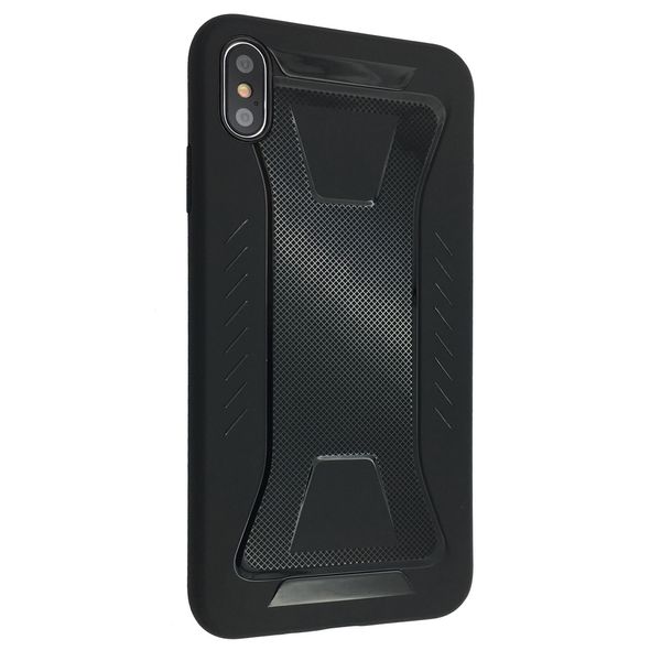 Накладка силікон iPaky Rug для Apple iPhone XS Max (black) 07698-722 фото