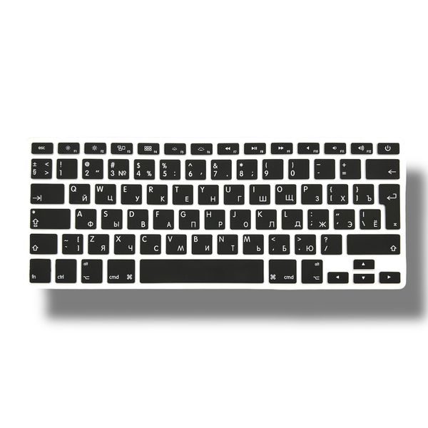 Накладка силікон на клавіатуру для Apple MacBook Pro 17" A1297 (2009 - 2011) UK (010469) (black) 011442-076 фото