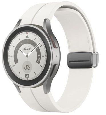 Ремешок CDK Silicone Sport Magnetic "S" для Samsung Galaxy Watch6 (R930 / R935) 40mm (015835) (white / black) 016370-085 фото
