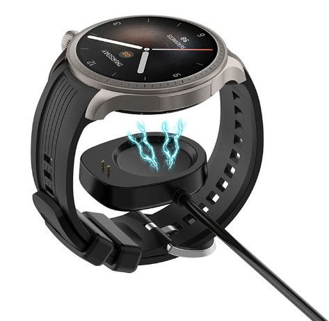 Зарядний пристрій DK для Xiaomi Amazfit T-Rex 3 | кабель (1m) USB (017527) (black) 018023-124 фото