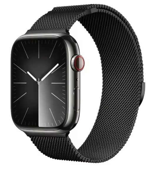 Ремінець CDK для Apple Watch 46mm (Series 10 / 11) | Metal Milanese Long Loop (022448) (black) 022660-124 фото