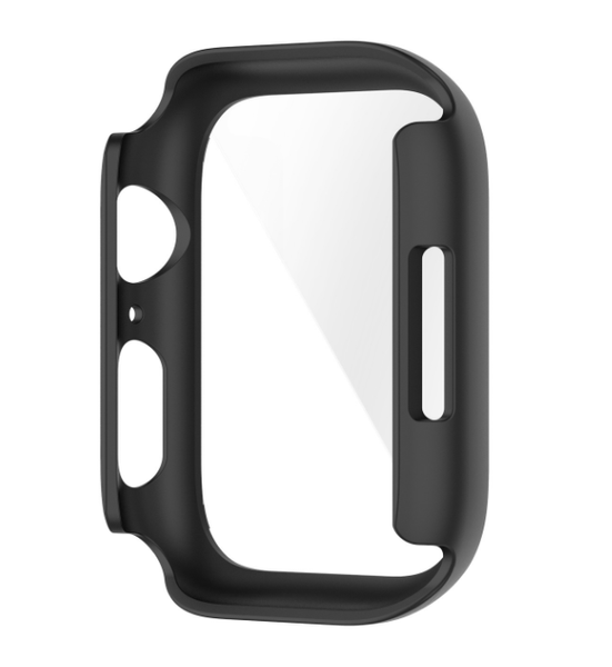 Чехол-накладка DK Пластик Soft-Touch Glass Full Cover для Apple Watch 41mm (black) 013558-124 фото