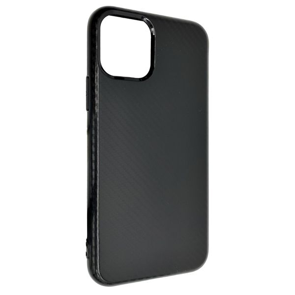 Чохол-накладка Silicone Carbon Glance для Apple iPhone 11 Pro Max (black) 09895-076 фото