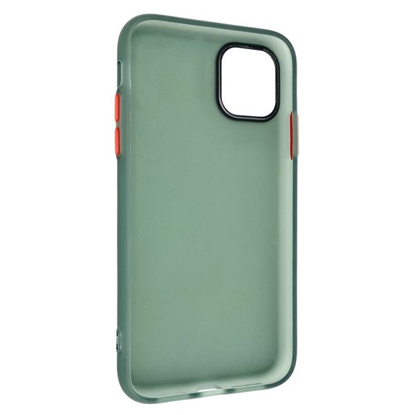 Чохол-накладка DK Silicone Matting Silk для Apple iPhone 11 Pro (green / red) 09892-813 фото
