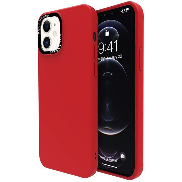 Чохол-накладка Silicone Molan Cano SF Jelly MAI XI для Apple iPhone 12 / 12 6.1 Pro" (red) 012781-120 фото