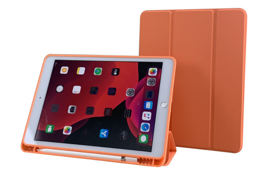 Чехол-книжка CDK Эко-кожа силикон Smart Case Слот под Стилус для Apple iPad 10.2" 9gen 2021 (011189) (orange) 013745-976 фото