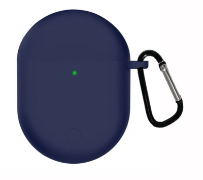 Чехол-накладка DK Silicone Candy Friendly с карабином для Xiaomi Redmi AirDots 3 Pro / Buds 3 Pro (dark blue) 012913-065 фото