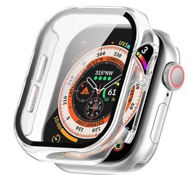 Чохол-накладка DK для Apple Watch 46mm (Series 10 / 11) | Пластик Gloss Glass Full Cover (018478) (clear) 018478-936 фото