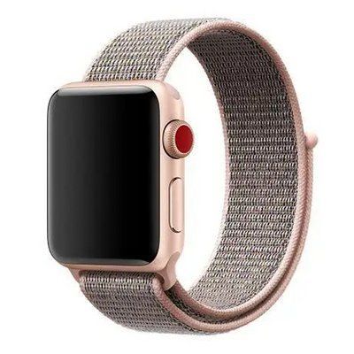 Ремешок CDK для Apple Watch 40mm (Series SE1 / SE2 / SE3) | Nylon Sport Loop (08883) (pink sand) 022196-021 фото