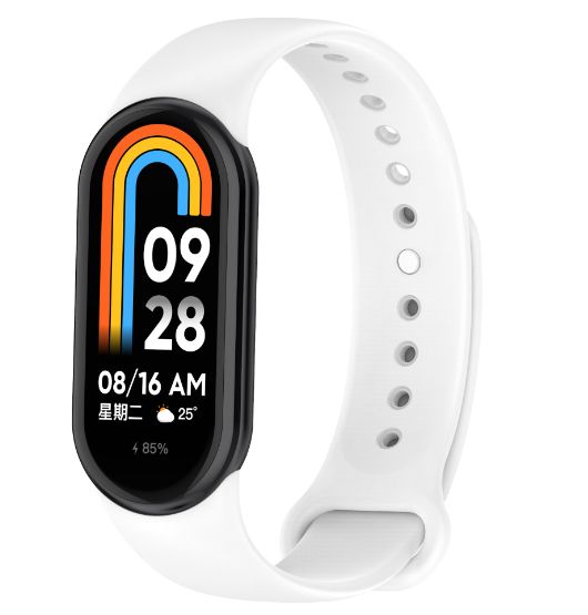 Ремінець CDK для Xiaomi Mi Smart Band 9 | Silicone Sport Band (015812) (white) 018015-127 фото