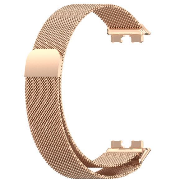 Ремешок 3шт CDK для Huawei Band 10 | Metal Milanese Loop Magnetic (015813) (rose gold) 021821-229 фото