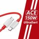 Кабель Data Cable UltraDART / SuperVOOC / Warp / 150W / 240W / 12A 1m Type-C на Type-C / USB-C (OEM) (red) 017309-692 фото 4