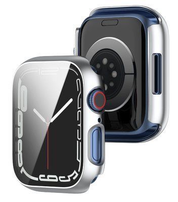 Чехол-накладка DK Пластик Soft-Touch Glass Full Cover для Apple Watch 41mm (silver) 013558-227 фото