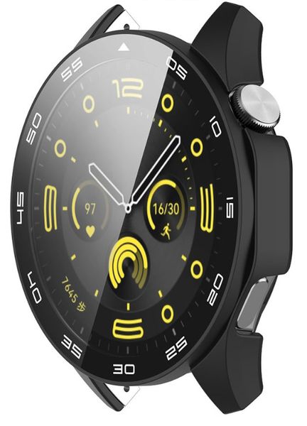 Чехол-накладка DK Пластик Soft-Touch Glass Full Cover для Huawei Watch GT 4 46mm (black) 017261-124 фото