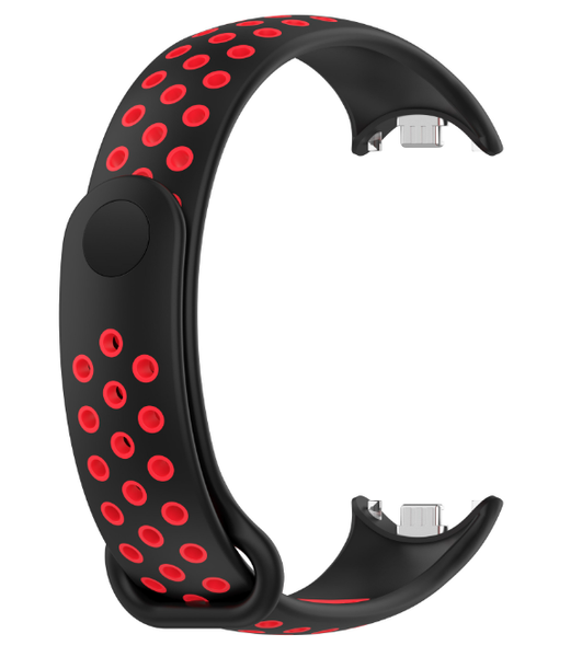 Ремешок DK Silicone Sport Band Nike для Xiaomi Mi Band 8 (black / red) 015815-963 фото