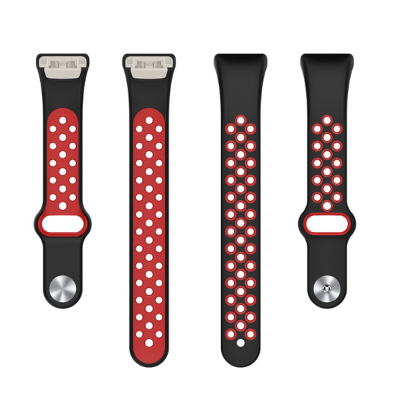 Ремінець CDK Silicone Sport Band Nike для Huawei Band 6 (012812) (black / red) 012813-963 фото