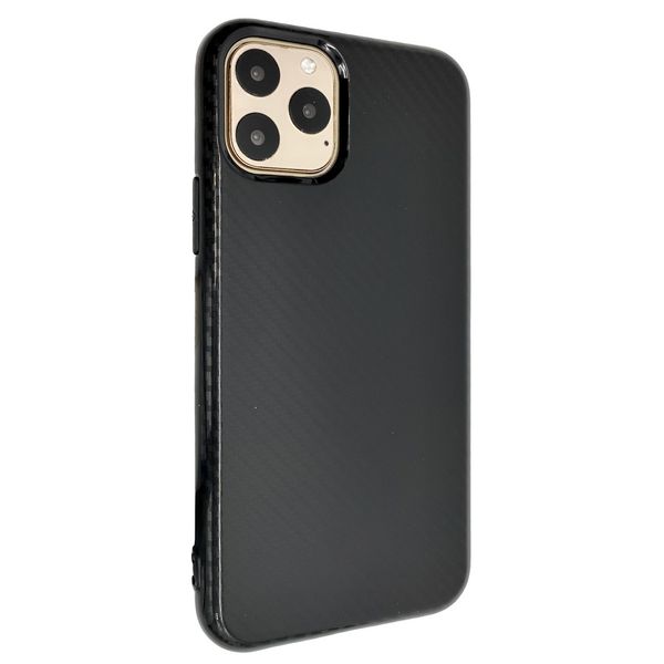 Чехол-накладка Silicone Carbon Glance для Apple iPhone 11 Pro (black) 09894-076 фото