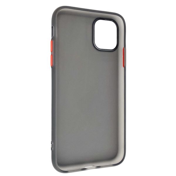 Чехол-накладка DK Silicone Matting Silk для Apple iPhone 11 Pro (black / red) 09892-814 фото