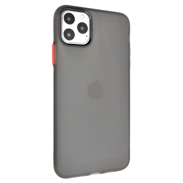 Чехол-накладка DK Silicone Matting Silk для Apple iPhone 11 Pro (black / red) 09892-814 фото