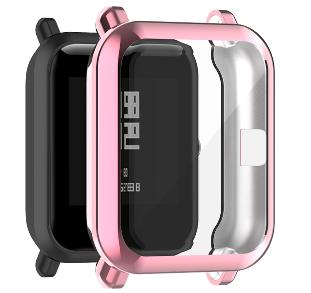 Чехол-накладка DK Silicone Face Case для Xiaomi Amazfit Bip / Bip Lite (012417) (pink rose) 012417-328 фото