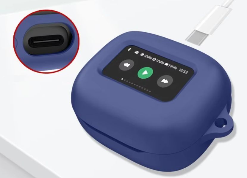 Чохол для JBL Live Flex 3 | Silicone Candy Friendly з карабіном (dark blue) 020474-065 фото